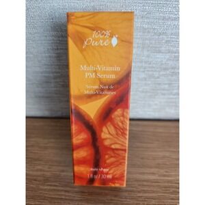Brand New‎ 100% Pure Multi-Vitamin + Antioxidants PM Serum 1 Fl Oz.